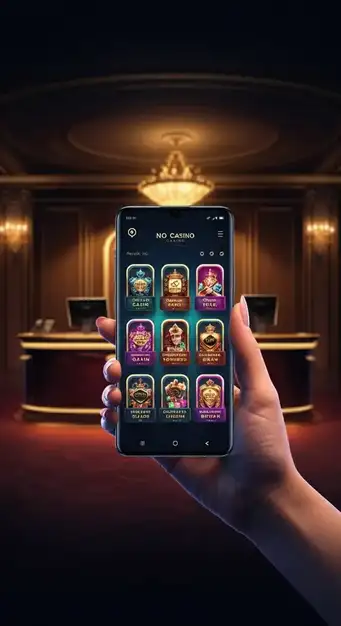 Interface de jeu Gransino Casino sur mobile avec divers jeux et bonus affichés, illustration de la flexibilité de la plateforme.