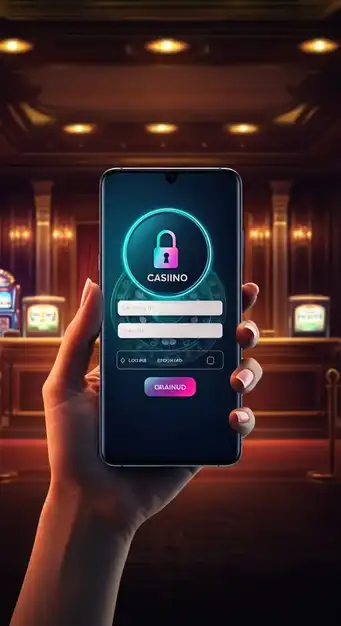 Interface de connexion sécurisée de Gransino Casino affichant les champs d'identifiants et un bouton de connexion.